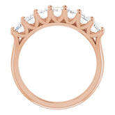 14K Rose 2 1/2 CTW Natural Diamond Anniversary Band